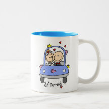 Juste T-shirts et cadeaux mariés de jeunes mariés Mugs À Café
