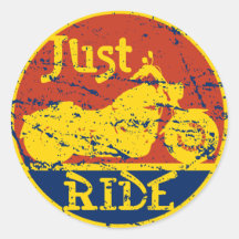 Juste tour autocollant rond
