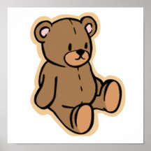 Juste un ours de nounours affiches