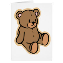 Juste un ours de nounours cartes de vœux