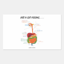 Juste un sentiment d'intestin… (appareil digestif) autocollant