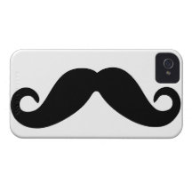 Juste une moustache coques iPhone 4 Case-Mate