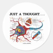 Juste une pensée… (Neurone/synapse) Autocollants