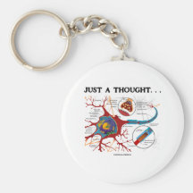 Juste une pensée… (Neurone/synapse) Porte-clefs