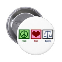 Justice d'amour de paix badge avec épingle