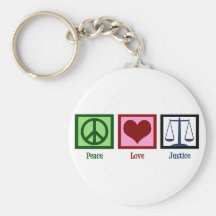 Justice d'amour de paix porte-clefs