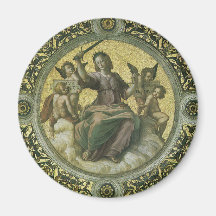 Justice par Raphael, art de Renaissance vintage Magnets