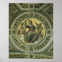 Justice par Raphael, art de Renaissance vintage Posters