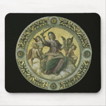 Justice par Raphael, art de Renaissance vintage Tapis De Souris