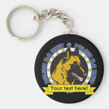 K9 Belge Malinois Porte-clef