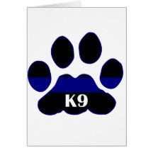 K9 Blue Line Carte De Vœux