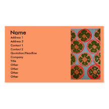 kakis lumineux cartes de visite personnelles