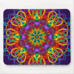 Kaléidoscope abstrait décoratif Mousepad Tapis De Souris
