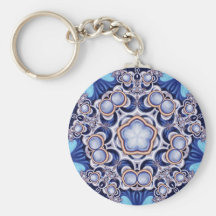 Kaléidoscope azuré de bijou porte-clef