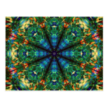 Kaléidoscope de couleurs cartes postales