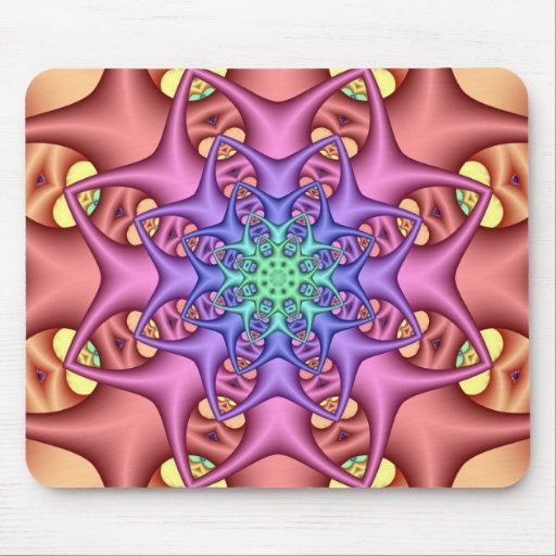 Kaléidoscope décoratif de pastel de mousepad tapis de souris
