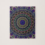 Kaléidoscope foncé de tapisserie puzzles