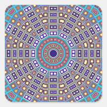 Kaléidoscope marocain de mosaïque autocollants