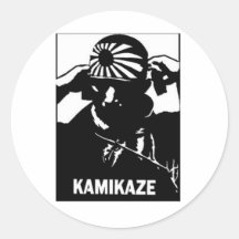 Kamikaze Autocollants Ronds