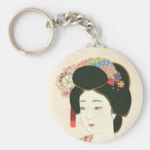 Kamoshita, copie japonaise de bois de graveur de M Porte-clefs