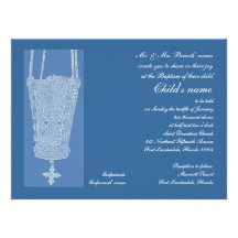 Kandili bleu invitations