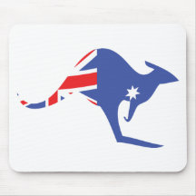 kangourou australien tapis de souris