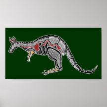 Kangourou de rayon X Poster