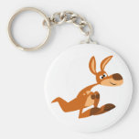 Kangourou idiot Keychain de bande dessinée mignonn porte-clés