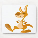 Kangourou mignon Mousepad de danse de bande dessin tapis de souris