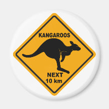 Kangourous 10 prochains kilomètres aimants pour réfrigérateur