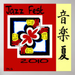 Kanji de Fest de jazz Affiche