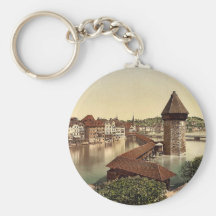 Kapellbrucke et Wasserturm, luzerne, Suisse Porte-clefs
