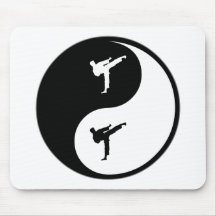 Karaté de Yin Yang Tapis De Souris
