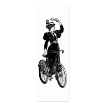 Katherine, un cycliste vintage carte de visite