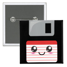 Kawaii à disque souple badge