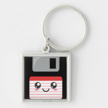 Kawaii à disque souple porte-clef