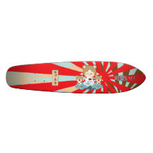 Kawaii Bears eat clouds Skateboards Cutomisables