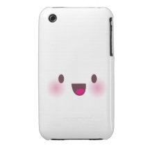 Kawaii font face étui iPhone 3