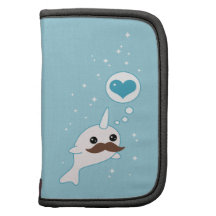 Kawaii Narwhal avec la moustache Agenda