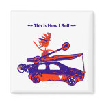 Kayak sur la voiture - c'est comment je roule ! magnets