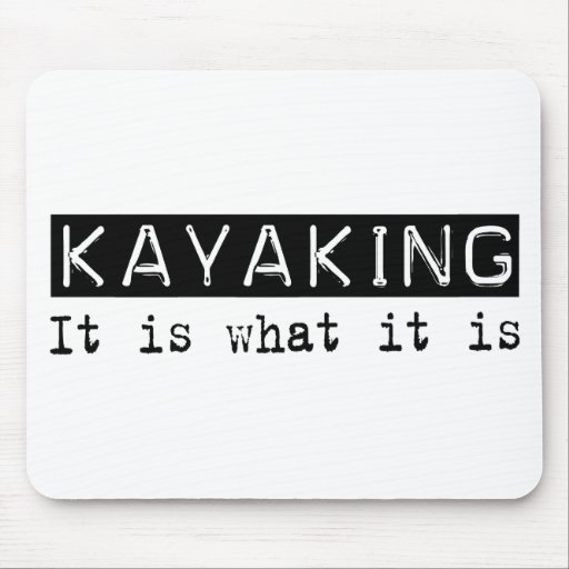 Kayaking il est tapis de souris