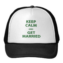 Keep Calm and Get Married Mesh Hats