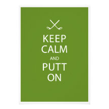 Keep Calm - Golf Theme Retirement Party Custom Invitation