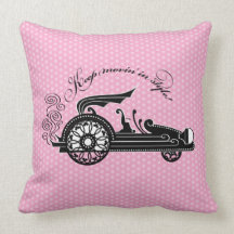Keep Movin' in Style Jewelry Box Throw Pillow