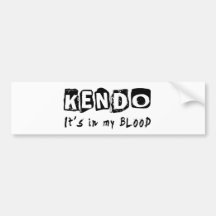 Kendo il est dans mon sang adhésifs pour voiture