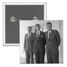 Kennedy à la Maison Blanche, le 28 août 1963 Badges Avec Agrafe