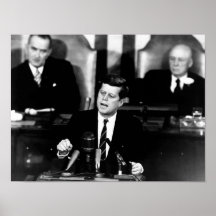 Kennedy annonce la mission à la lune affiches