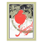 Kenwood va à vélo l'art Nouveau Carte Postale