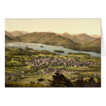 Keswick II, Derwentwater, secteur de lac, Angleter Cartes De Vœux