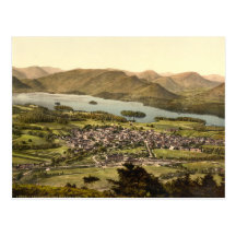 Keswick II, Derwentwater, secteur de lac, Angleter Cartes Postales